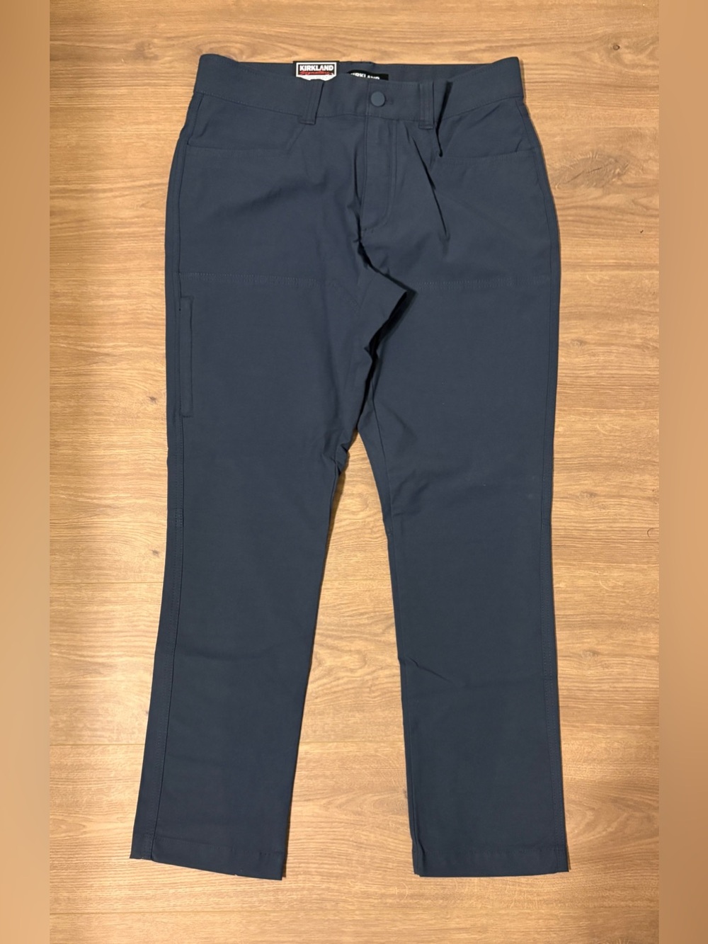 Kirkland Signature Men's Dark Blue Stretch Cargo Pants